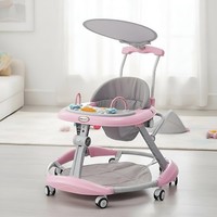 Adjustable Baby Walker Cradle First Step Push Activity Music Ride on Car Melody