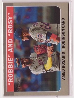 2019 Topps Heritage Robbie and Rosy #CC-7 Amed Rosario Robinson Cano