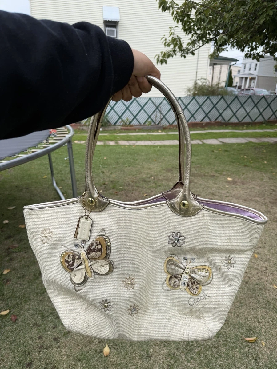 25+ Coach Floral Bags & for Straw Exterior Women for sale