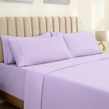 Luxclub 6 Pc Full Sheet Set Breathable Luxury Bed Sheets Deep Pockets 18 Eco