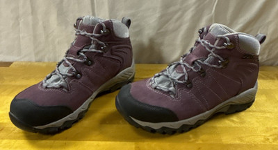 Clorts Women's Trail Hiking Boots HKM-822E Purple Waterproof Size 9 in VGC