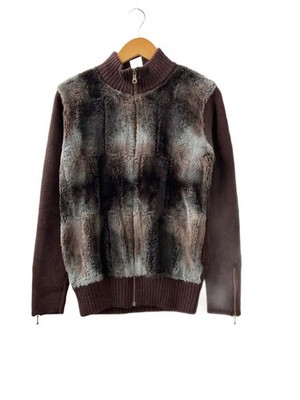 TORNADO MART Driver's Knit Sweater (Thick) -- Wool BRW Plain