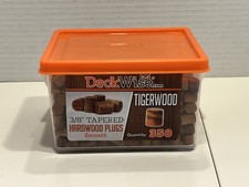 DeckWise Ipe Plugs, Tiger Wood, Tapered 3/8" Decking - 280+ pieces Hardwood