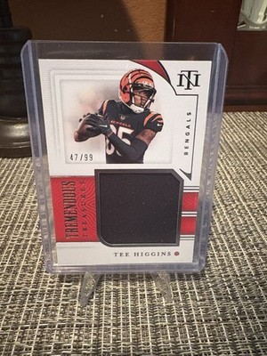 2021 Panini National Treasures - Tremendous Treasures Tee Higgins /99