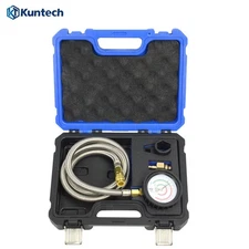 Auto Exhaust Back Pressure Tester/Gauge Kit Diagnoses Catalytic Converter w/case