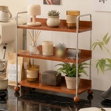 3 Tier Desktop Organizer Space Saving Countertop Storage Rack Multi Purpose