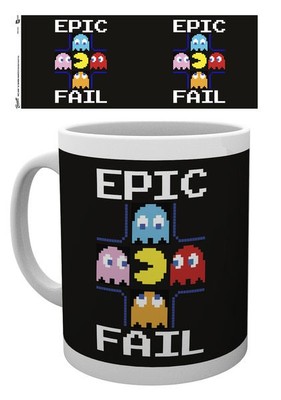 Pac-Man Tasse/Mug Epic Fail Schwarz 