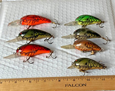 (LOT OF 7) Bomber Crankbaits - Fishing Lures  Model 6A & 7A