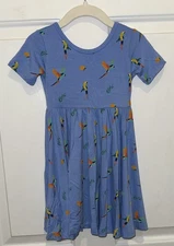 Kyte Baby Macaw Bird Print Twirl Dress Toddler Girls 18 24 Months