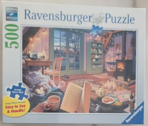 Ravensburger *Cozy Retreat* 500 Piece Large Format - NEW Factory Sealed Jigsaw