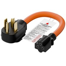 Nema 14-30P to 5-15R/5-20R/6-15R/6-20R Adapter Cord 50Amp Dryer Plug Male to