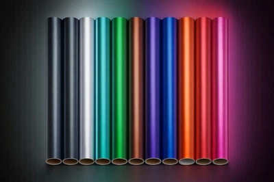 3D Chrom matt Satin Autofolie Lackschutzfolie dehnbar selbstklebend Lackfolie - Bild 1 von 4