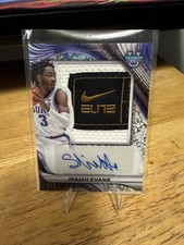 2024-25 Bowman U Best Isaiah Evans Jumbo Jersey Patch AUTO Nike Laundry Tag /2