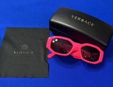 Authentic EUC Versace 4361 5318/87 Pink Sunglasses Unisex With Case