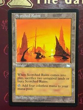 1997 MTG Magic the Gathering ~ Weatherlight ~ Scorched Ruins ~ LP