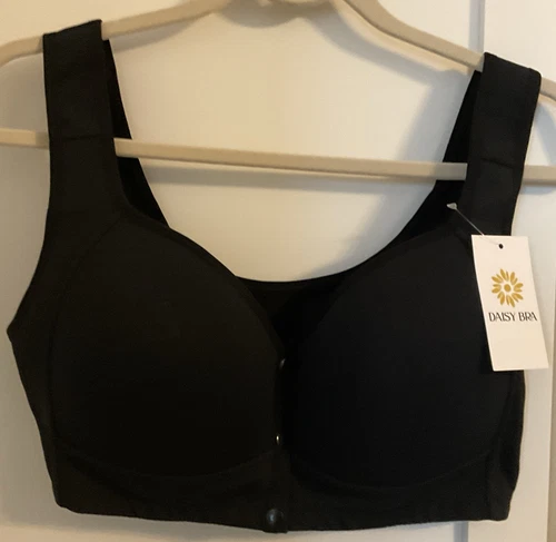Front Button Bras for Older Women ComfortConvenient Front Snaps Daisy Bra 2XL - Picture 1 of 6