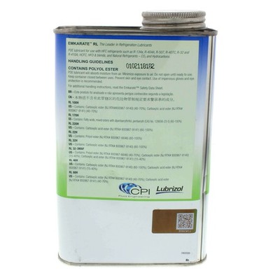 Nu-Calgon 4316-44 Refrigeration Oil 1qt HFC Liquid Clear pH 10-11
