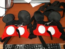 Lot of 2 Child Toddler Safety Harnesses Mickey Mouse Leash Detachable Disney