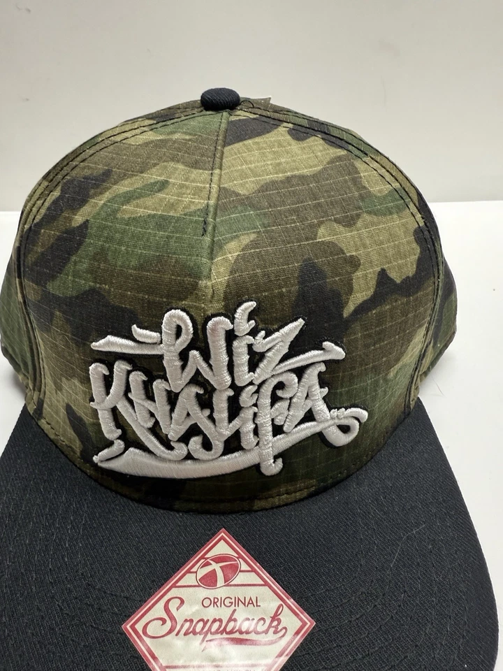 Wiz Khalifa Camouflage Original SnapBack Hat Cap Hip Hop Rap One Size Fits All - Image 3 of 4