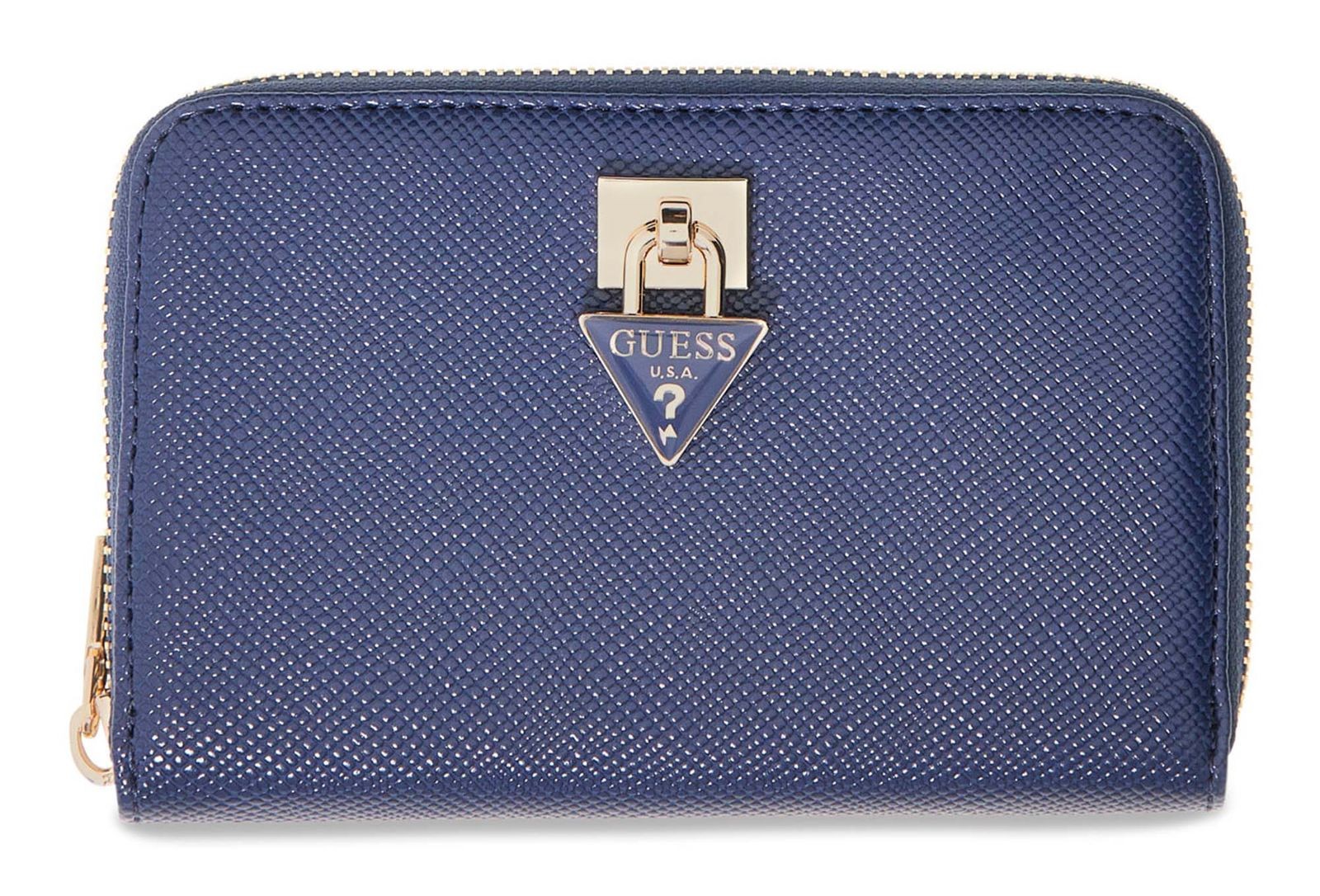 GUESS purse Patsie SLG Zip Around Wallet M Navy