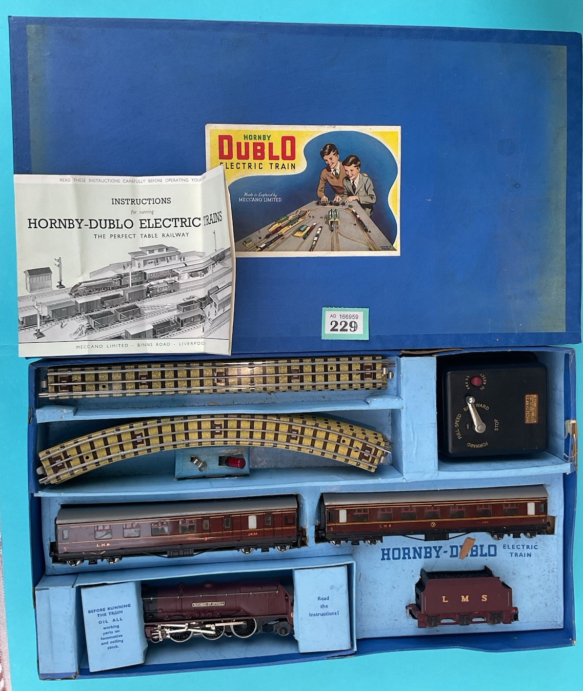 Hornby Dublo EDP2 Duchess of Atholl Passenger Train Set L.M.S. RN 6231.