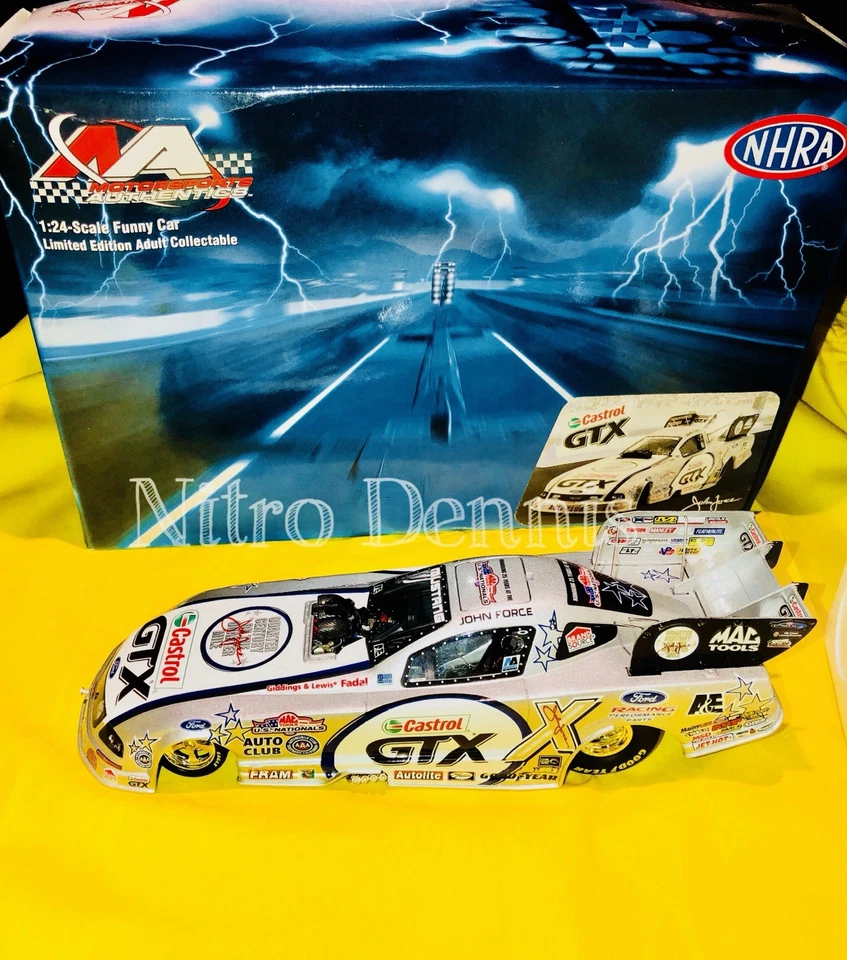 NHRA JOHN FORCE 1:24 Die-cast US NATIONALS Acción Nitro Divertido Coche TOP FUEL 2006 Foto 2 de 4