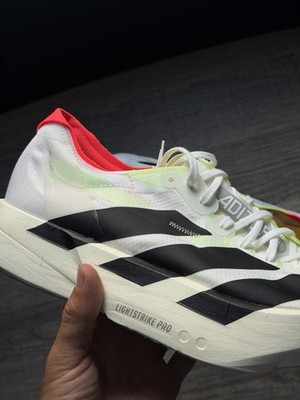 Size 11.5 - adidas Adizero Adios Pro 4 White Black