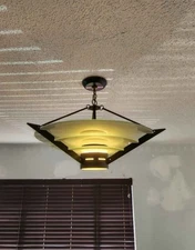 ART DECO CHANDELIER - MID CENTURY- EURO STYLE - 1970s