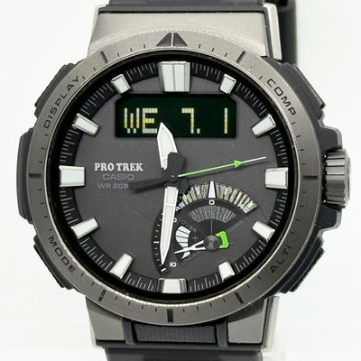 Casio Pro Trek PRW-70Y Quarz Herrenuhr graues Zifferblatt aus Japan