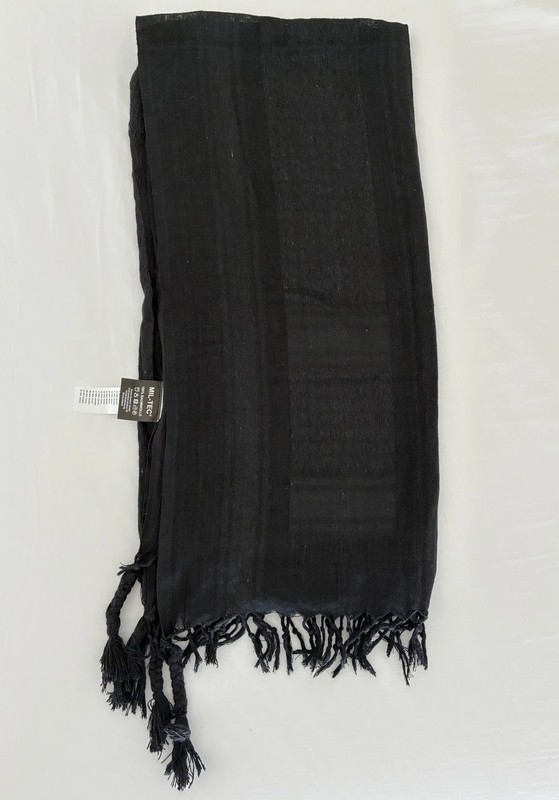 Mil-Tec Unisex Shemagh Lightweight Cotton Black Tactical Scarf Outdoor