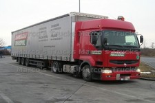 Truck Photo Renault AE Magnum Tarpaulin Semi Truck Poland Red Anneberg Trans-Pol G #b1je