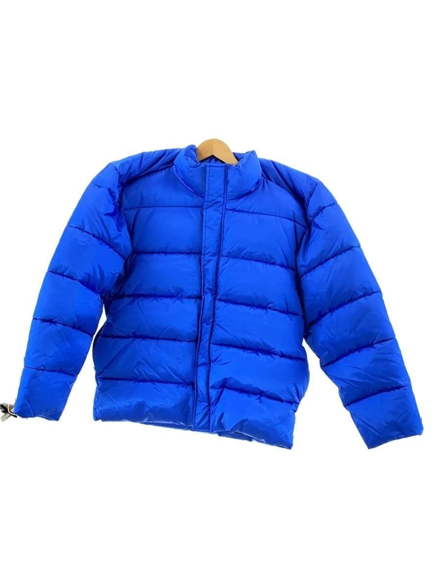 Piumino BALENCIAGA modello 19 imbottito 44 nylon blu tinta unita 556231