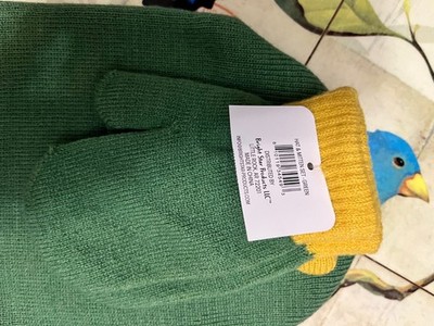 Bright Star KIDS HAT AND MITTEN SET GREEN DINO GORRO PARA NINOS DINOASURIO
