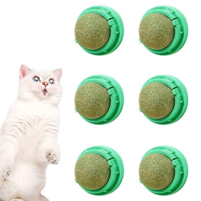6 Pack Catnip Balls Natural Cat Toys