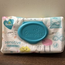 Pampers, Sensitive, Perfume, Free Wipes New 72 Wipes