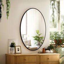 Oval Bathroom Mirror 24"x36" Bathroom Vanity Mirror Black