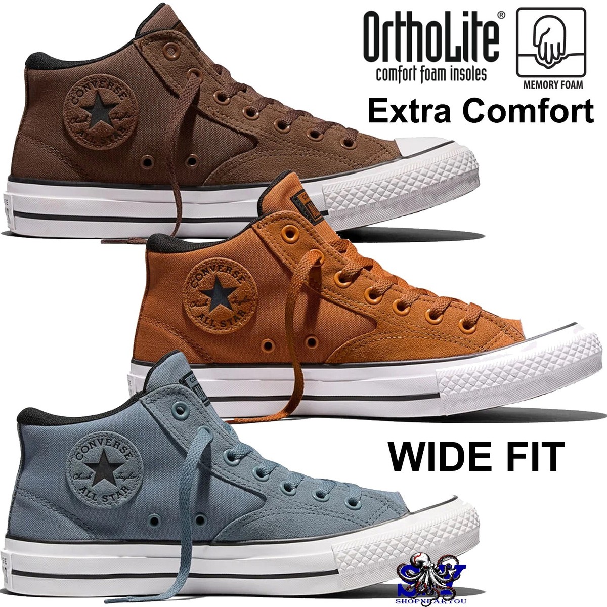 CONVERSE Chuck Taylor All Star Malden Street Suede Canvas Mid-Top