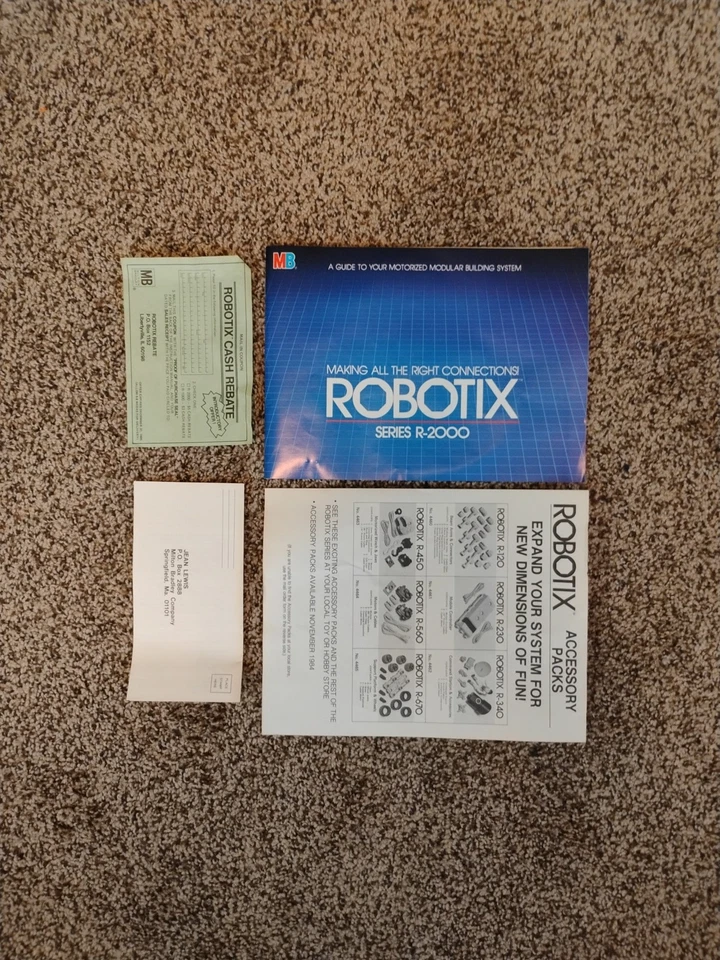 Milton Bradley Robotix R-2000 Series Set, Vintage 1984 Motorized - Image 3 of 3