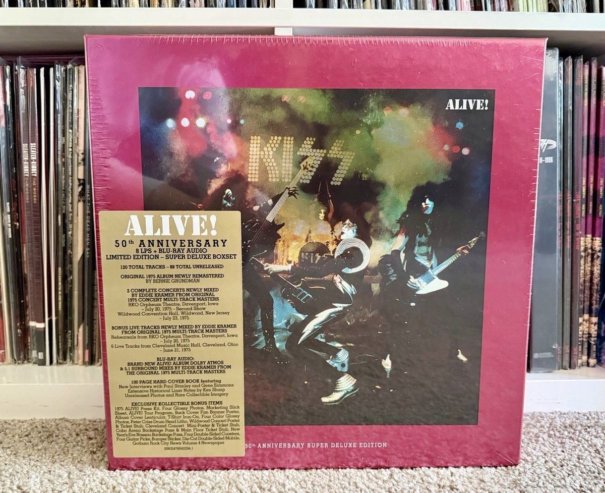 KISS Alive! 50th Anniversary Super Deluxe 8LP + Blu-ray Audio +