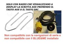 KIT Cavo 1,4mt AUX Mp3 Alfa 159 e Fiat 500 Grande Punto Panda Croma Lancia Musa