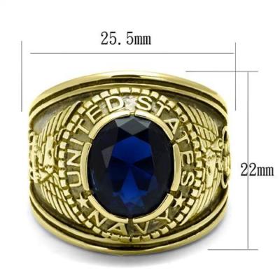 アクセサリー 4.W.A. JEWELRY SUPPLY. RING NAVY/GOLD 4.W.A. JEWELRY SUPPLY. EMBLEM RING NAVY