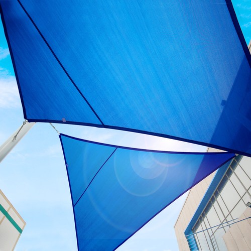 Triángulo Parasol Vela Bloque UV Exterior Jardín Piscina Toldo Refugio Cubierta - Imagen 25 de 57