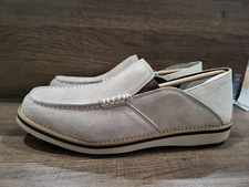 Rockport Men's Tucker Venetian Crush Back Loafer Rocksand 8.5M New