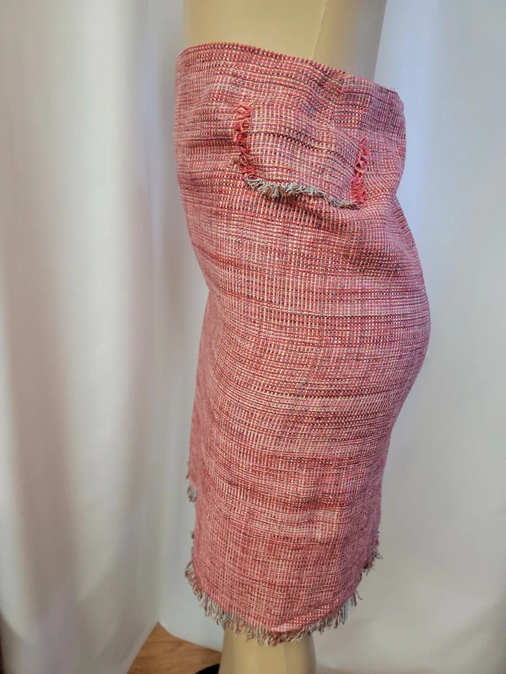 Falda Rosa Calypso By Christiane Celle Colorido Twees Pencol Talla S #CB4 Foto 4 de 4