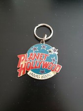 Rare Vintage Planet Hollywood Asia Hong Kong  Keychain Keyring 