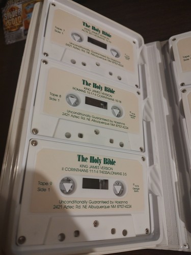 The Holy Bible 12 Cassette Tapes KJV New Testament Read By George Sarris - Picture 4 of 6