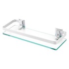 KES Aluminum Bathroom Glass Shelf Tempered Glass Rectangular 1 Tier Extra Thi...