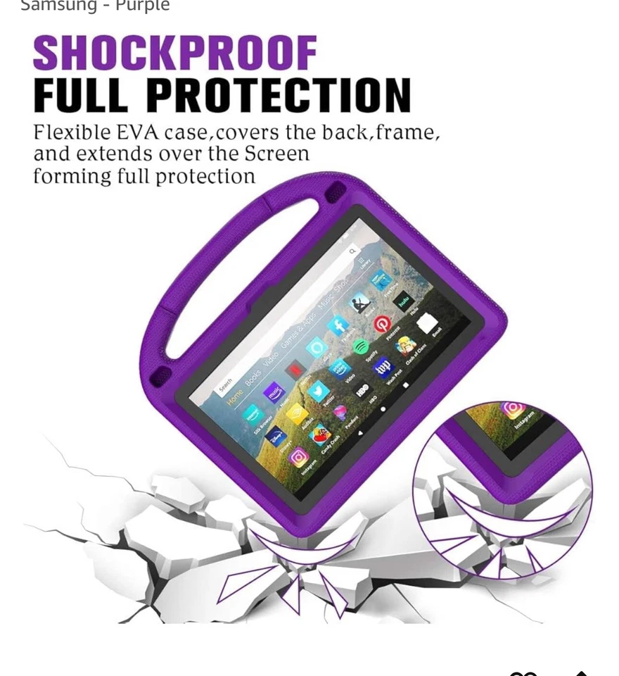Case for 10inch Tablet Kids Light Weight Anti Slip Shockproof *see measurements* - Image 2 of 4