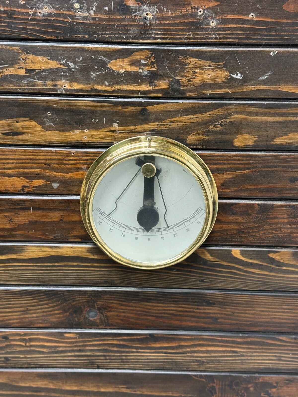 Maritime Antique Salvage Ship Wall Mount Old Inclinometer ABkamp of ...