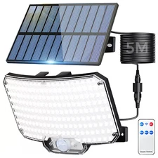 234 LED Solar Power Motion Sensor Wall Light Outdoor Garden Security Flood Lamp